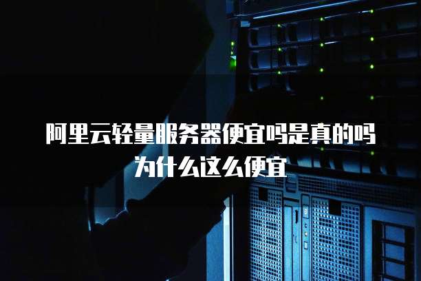 阿里云轻量服务器便宜吗是真的吗为什么这么便宜
