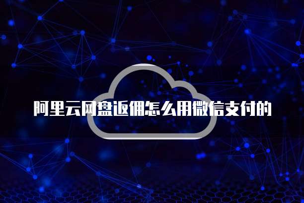 阿里云网盘返佣怎么用微信支付的