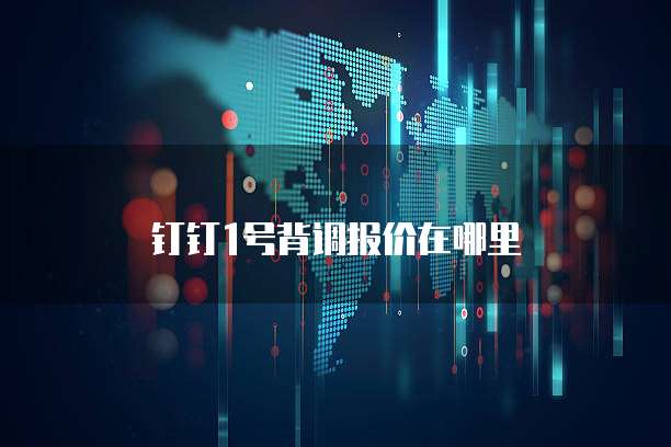 钉钉1号背调报价在哪里