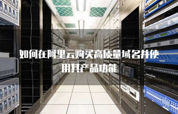 如何在阿里云购买高质量域名并使用其产品功能