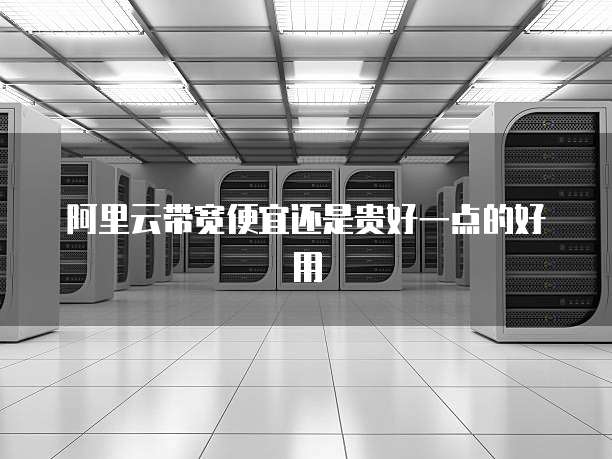 阿里云带宽便宜还是贵好一点的好用