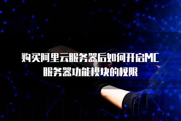 购买阿里云服务器后如何开启MC服务器功能模块的权限