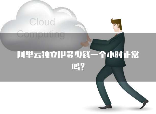 阿里云独立IP多少钱一个小时正常吗?
