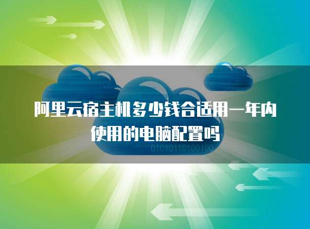 阿里云宿主机多少钱合适用一年内使用的电脑配置吗