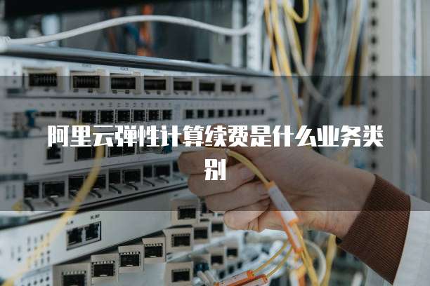 阿里云弹性计算续费是什么业务类别