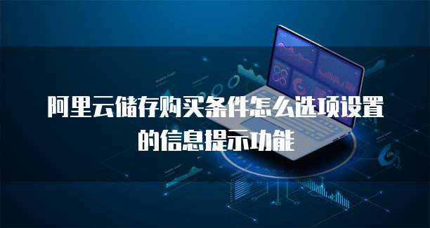 阿里云储存购买条件怎么选项设置的信息提示功能