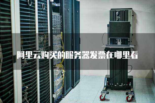 阿里云购买的服务器发票在哪里看