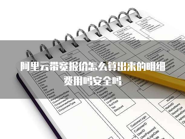 阿里云带宽报价怎么算出来的明细费用吗安全吗
