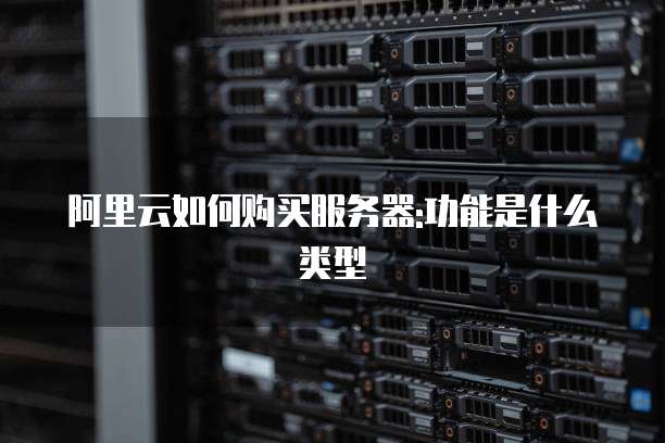 阿里云如何购买服务器:功能是什么类型