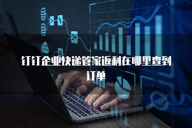 钉钉企业快递管家返利在哪里查到订单