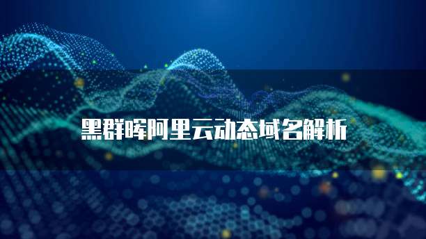 黑群晖阿里云动态域名解析