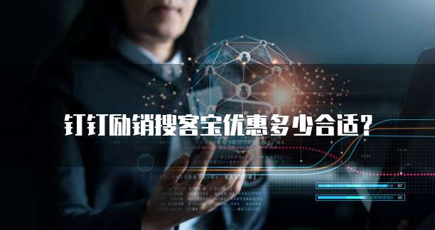 钉钉励销搜客宝优惠多少合适？