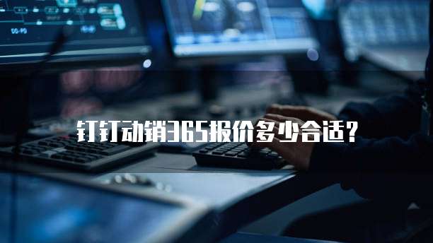 钉钉动销365报价多少合适?
