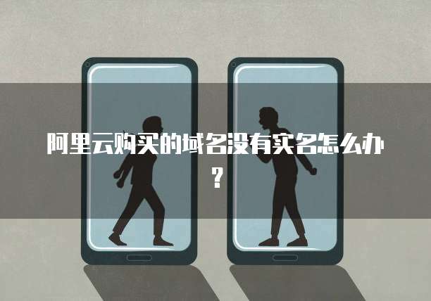 阿里云购买的域名没有实名怎么办？