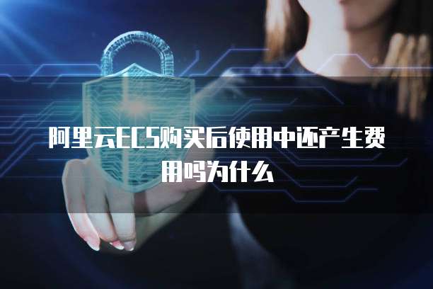 阿里云ECS购买后使用中还产生费用吗为什么