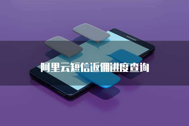 阿里云短信返佣进度查询