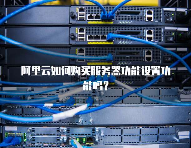 阿里云如何购买服务器功能设置功能吗?