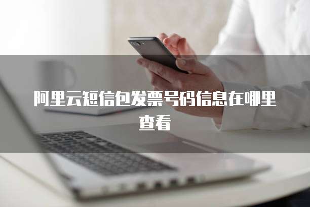 阿里云短信包发票号码信息在哪里查看