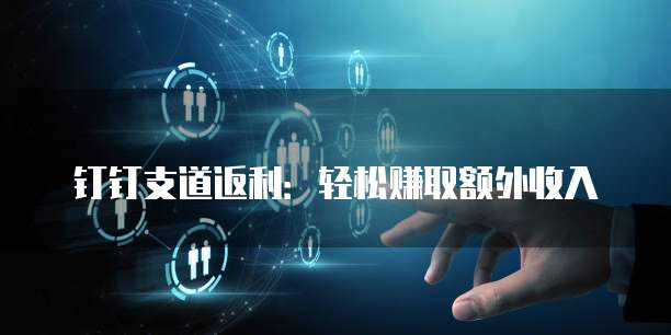 钉钉支道返利：轻松赚取额外收入