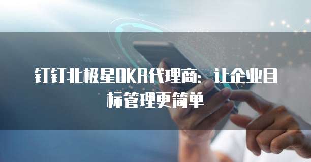 钉钉北极星OKR代理商:让企业目标管理更简单