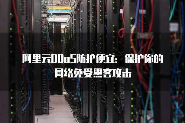 阿里云DDoS防护便宜:保护你的网络免受黑客攻击