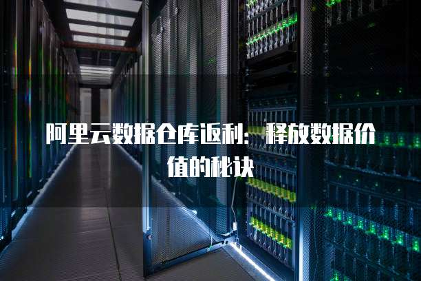 阿里云数据仓库返利:释放数据价值的秘诀