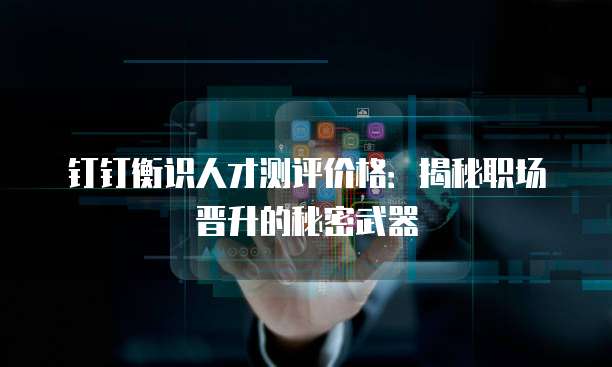 钉钉衡识人才测评价格：揭秘职场晋升的秘密武器