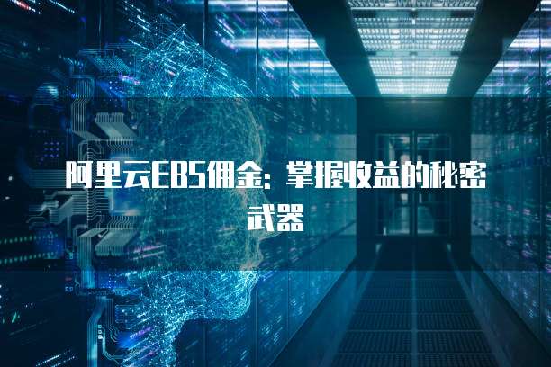 阿里云EBS佣金: 掌握收益的秘密武器