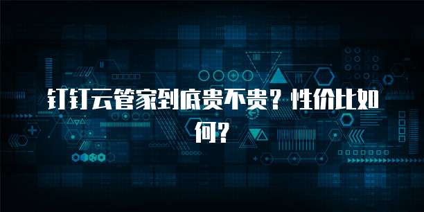 钉钉云管家到底贵不贵？性价比如何？