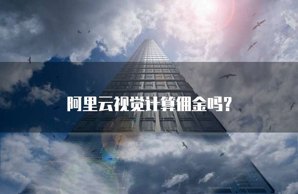 阿里云视觉计算佣金吗?