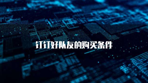 钉钉好队友的购买条件