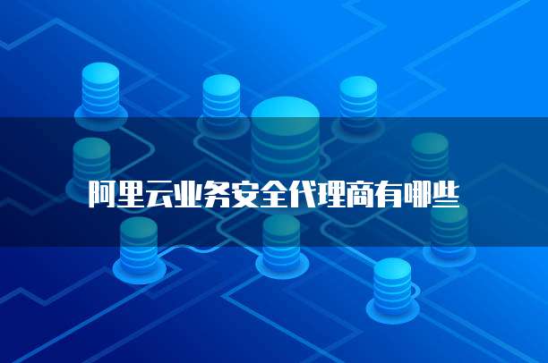 阿里云业务安全代理商有哪些