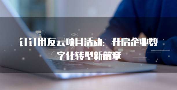 钉钉用友云项目活动:开启企业数字化转型新篇章
