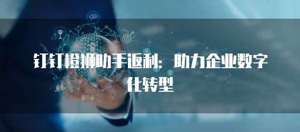 钉钉橙狮助手返利:助力企业数字化转型