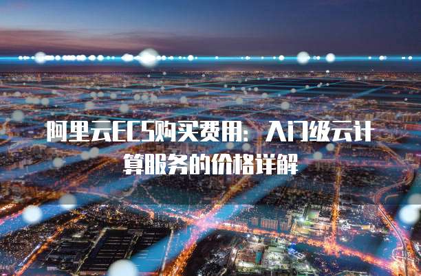 阿里云ECS购买费用:入门级云计算服务的价格详解