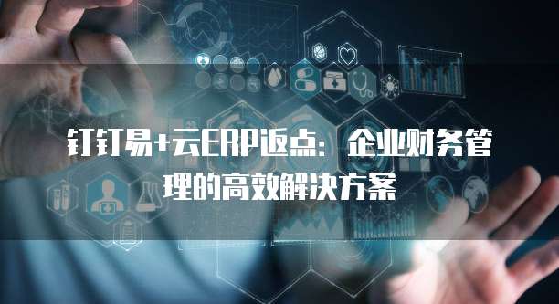 钉钉易+云ERP返点:企业财务管理的高效解决方案
