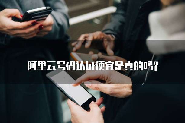 阿里云号码认证便宜是真的吗?