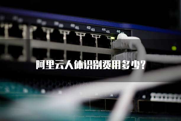 阿里云人体识别费用多少？