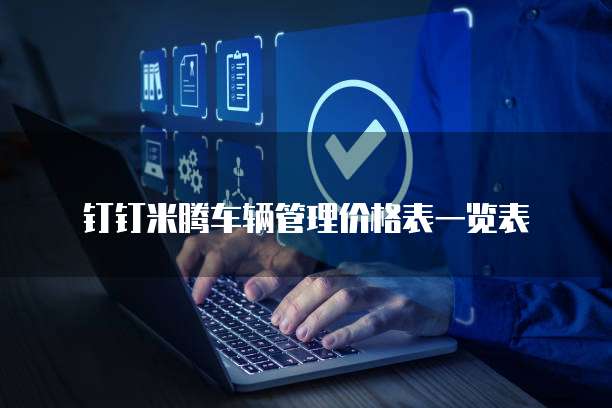 钉钉米腾车辆管理价格表一览表
