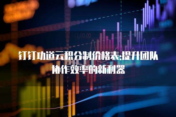 钉钉功道云积分制价格表:提升团队协作效率的新利器