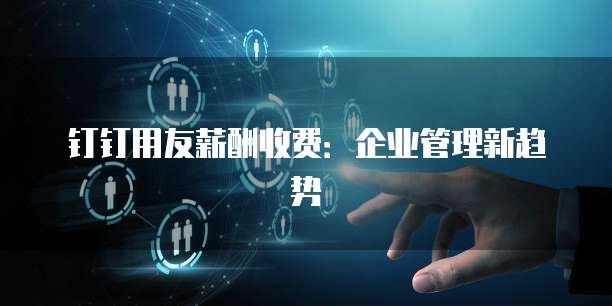 钉钉用友薪酬收费:企业管理新趋势