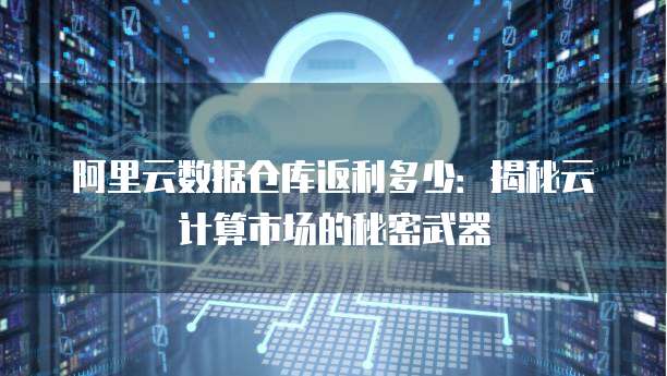 阿里云数据仓库返利多少：揭秘云计算市场的秘密武器
