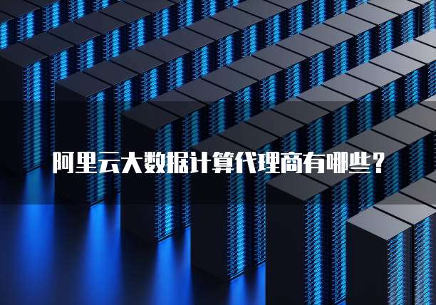 阿里云大数据计算代理商有哪些？