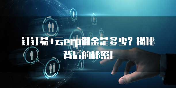 钉钉易+云erp佣金是多少?揭秘背后的秘密!