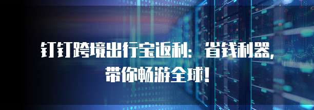 钉钉跨境出行宝返利:省钱利器,带你畅游全球!