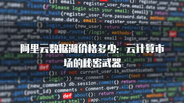 阿里云数据湖价格多少:云计算市场的秘密武器