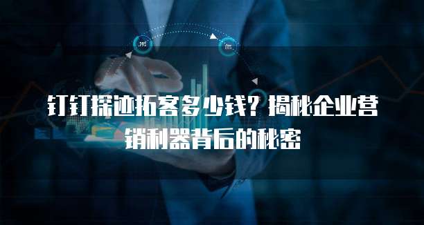 钉钉探迹拓客多少钱？揭秘企业营销利器背后的秘密