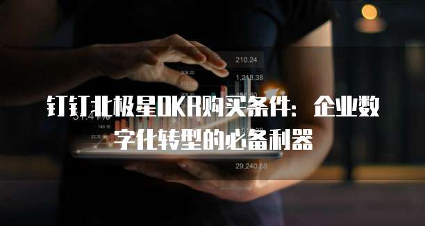 钉钉北极星OKR购买条件:企业数字化转型的必备利器
