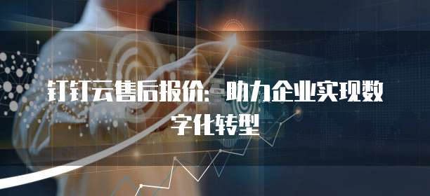 钉钉云售后报价:助力企业实现数字化转型