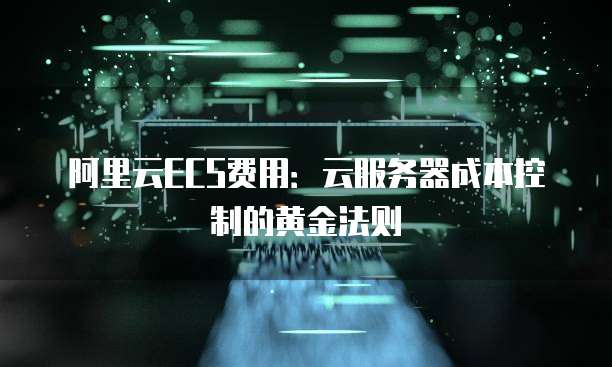 阿里云ECS费用:云服务器成本控制的黄金法则
